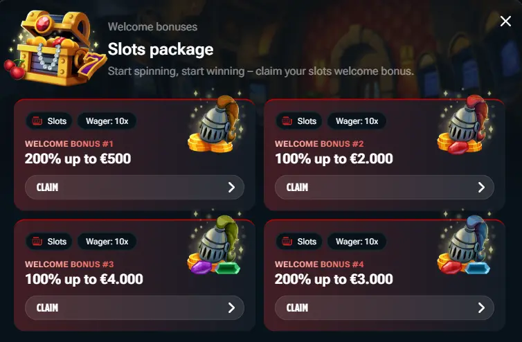Casino Kingdom Free Bonuses and Free Play